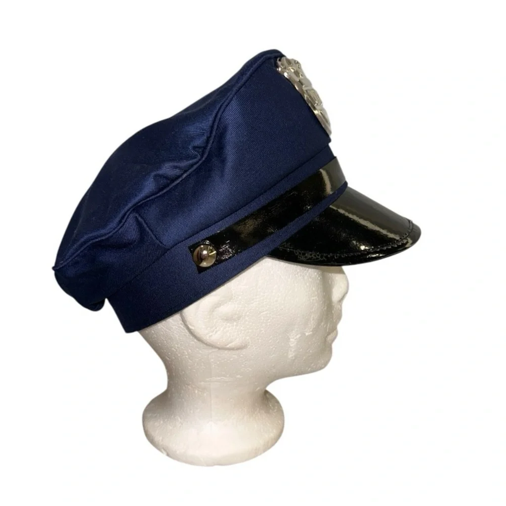 Costumes USA Adult Traditional Police Officer Hat in Dark Blue Unisex
